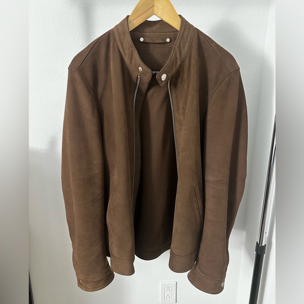 Thursday Boot Company - Racer Jacket - Suede Tobacco - Slim Medium